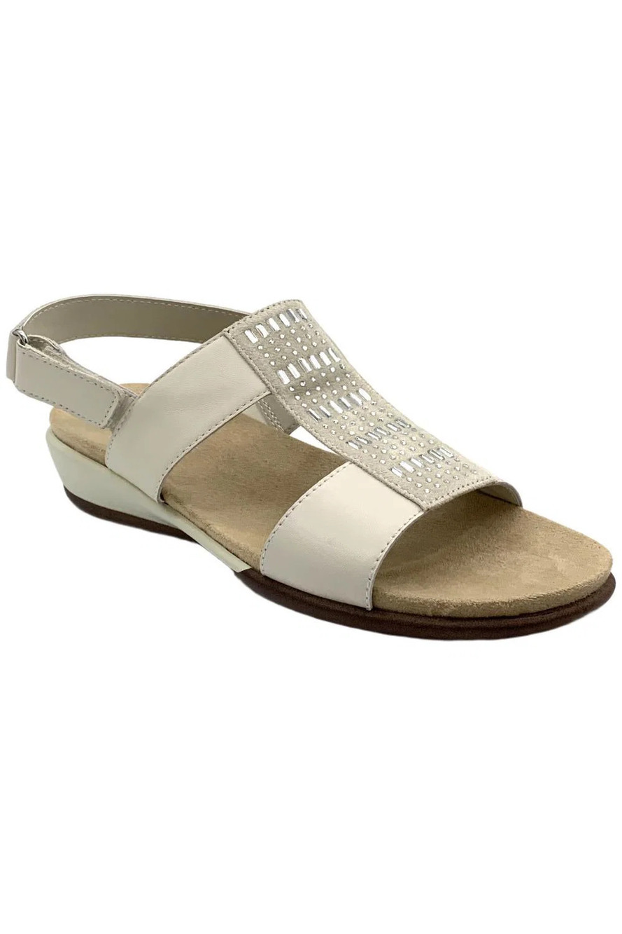 Easy Spirit Women's Hazel Wedge Sandal White - Medium